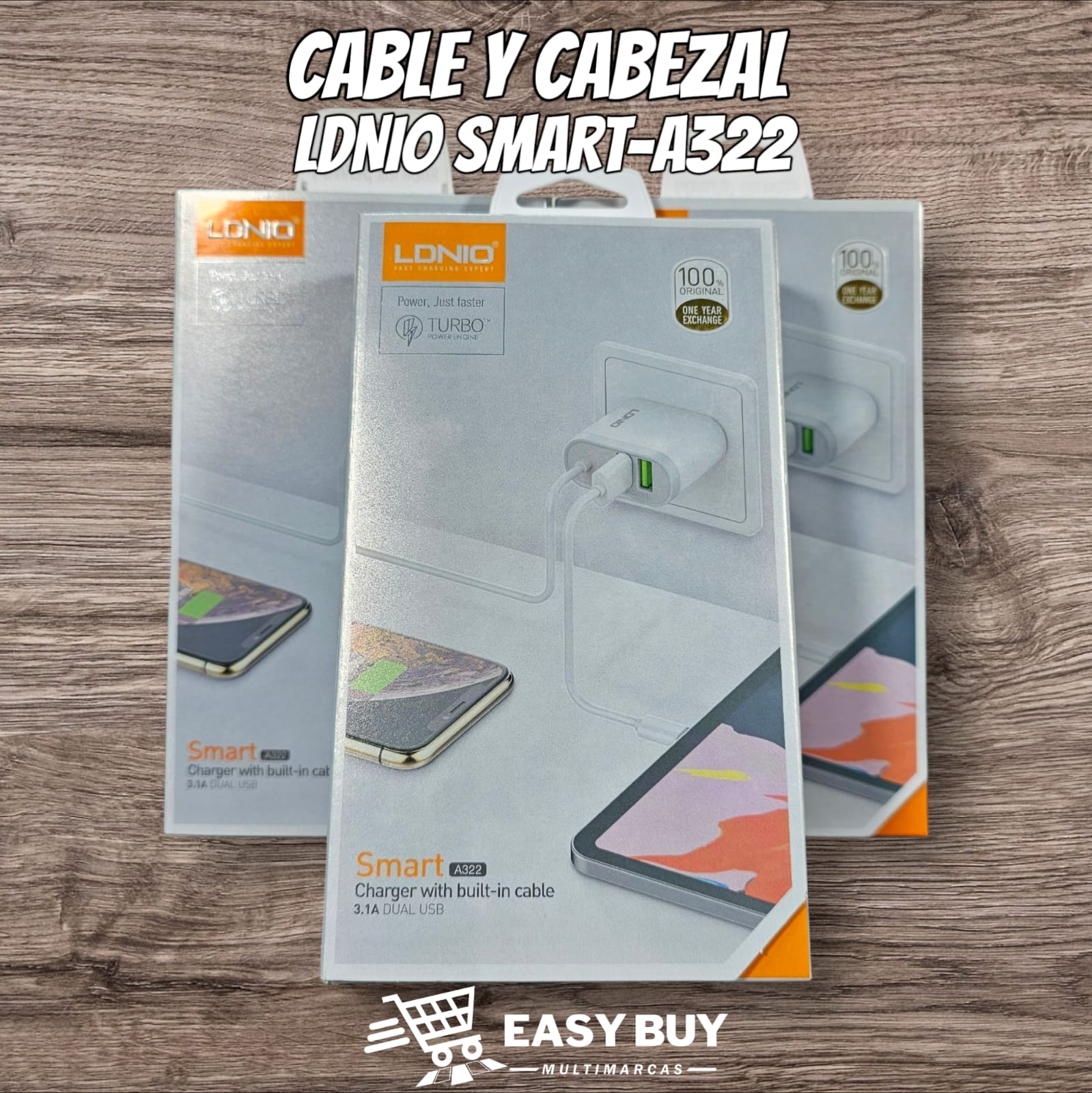 Cargador LDNIO-SMART A322