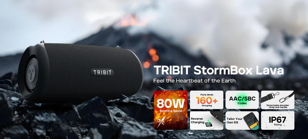 Altavoz Parlante Tribit Stormbox Lava