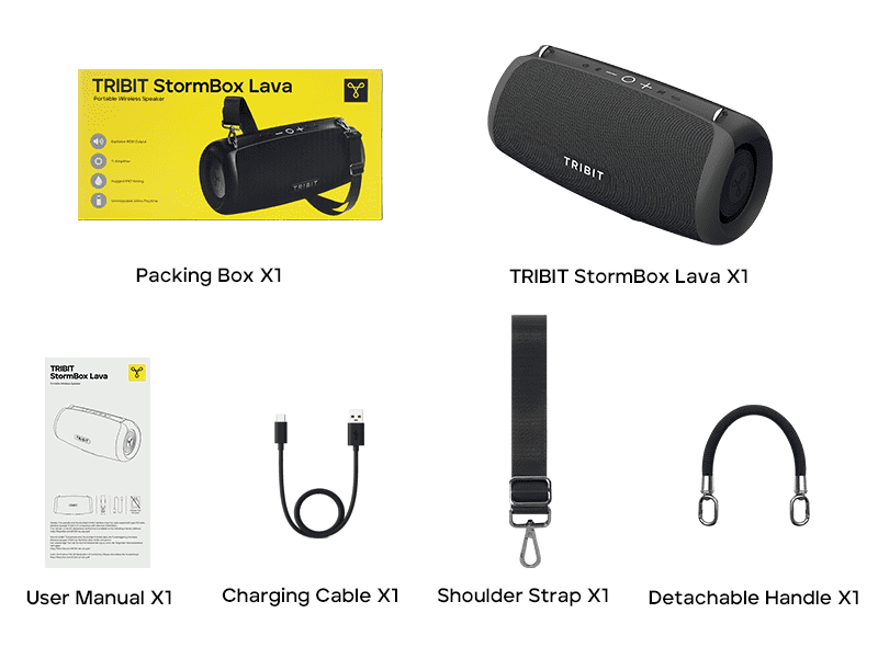 Altavoz Parlante Tribit Stormbox Lava