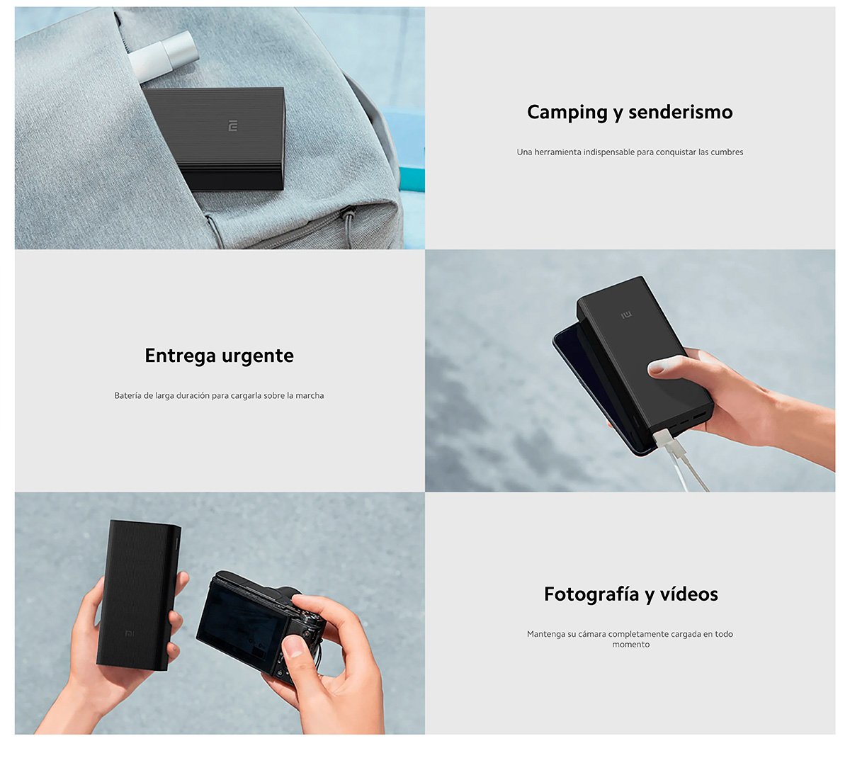 Batería portatil o Power bank Xiaomi 30000mAh 18W